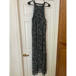 MOSSIMO Printed Maxi Dress Large L